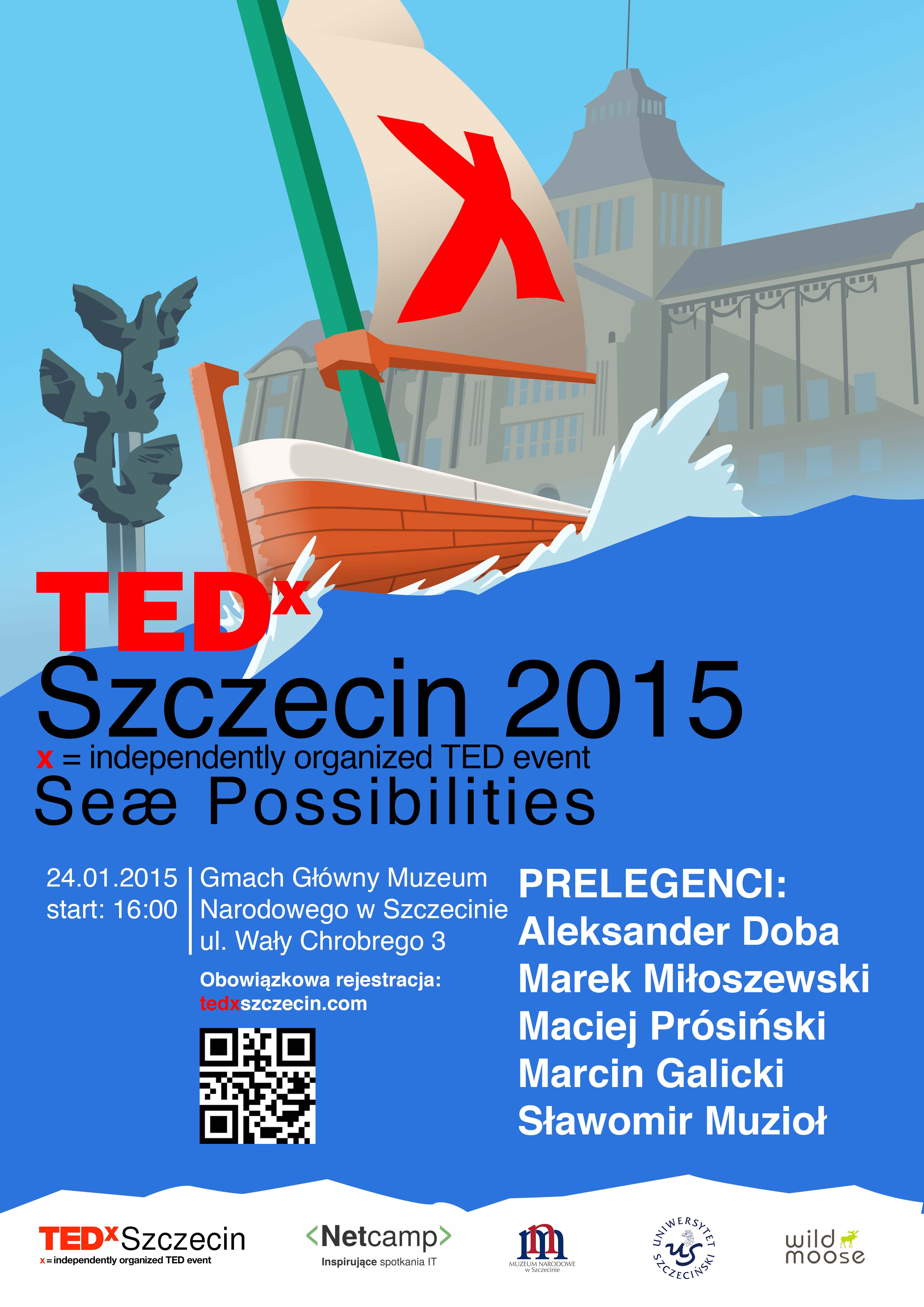 TEDxSzczecin - Morze możliwości - plakat